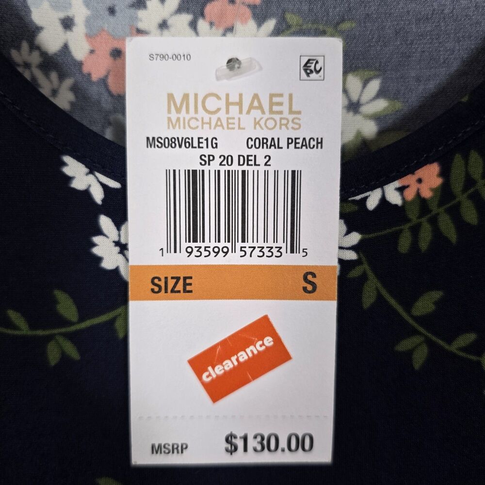 Michael Michael Kors Floral-Print Slip Dress, Size Medium - Picture 3 of 10